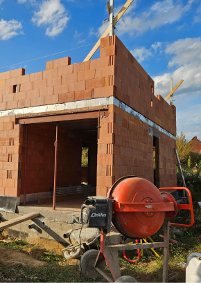 sfeerbeeld van huis dat gebouwd wordt