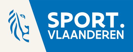 blauw logo sport vlaanderen met leeuw