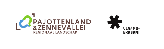 logo van Regionaal Landschap Pajottenland & Zennevallei en logoo Vlaams-Brabant