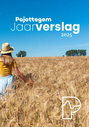 De cover van het jaarverslag van 2025 van lokaal bestuur Pajottegem
